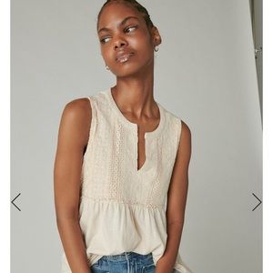 Brand new lucky brand boho tank size xl